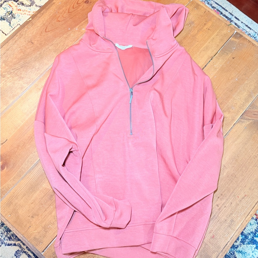 Pink Half-Zip Hoodie